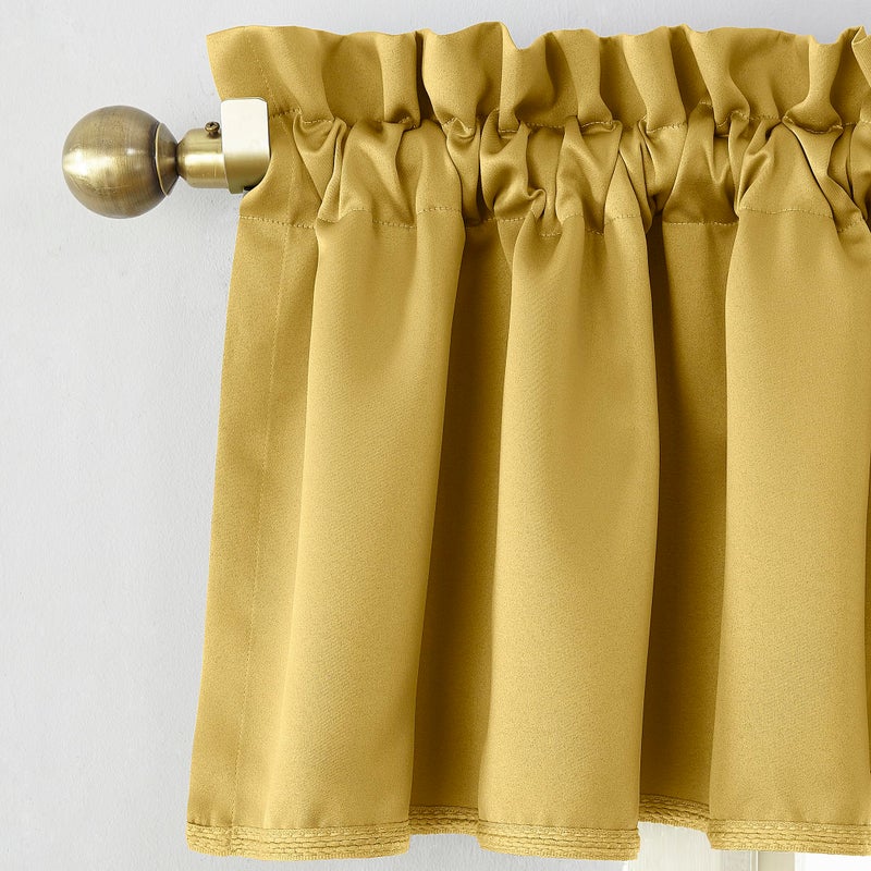 Sun Zero Barrow Energy Efficient Rod Pocket Curtain Single Valance - Image 2